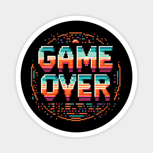 Game Over - retro gaming pixelart design Magnet